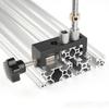 Aluminum Profile Track Drill Guide Punch Locator w/ Clamp and M6 Countersunk Step Drill - Universal Profiles Link Hole Locator