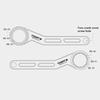 39mm/41mm/44mm/46mm/49mm 6 In 1 Bicycle BB-Wrench Hollow Central Axle-Wrench DUB Crankset Installation Removal Tool