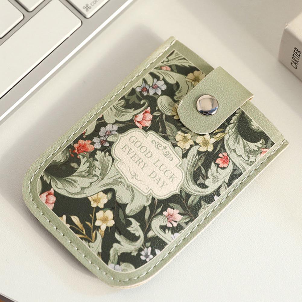

Креативный мультяшный цветочный чехол для карточек Ретро модный компактный портативный держатель для сертификатов кредитная карта банковский держатель для карт 02