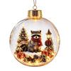 Transparent Christmas Ball Ornament Lightweight Holiday Tree Decor  Family Dinner
