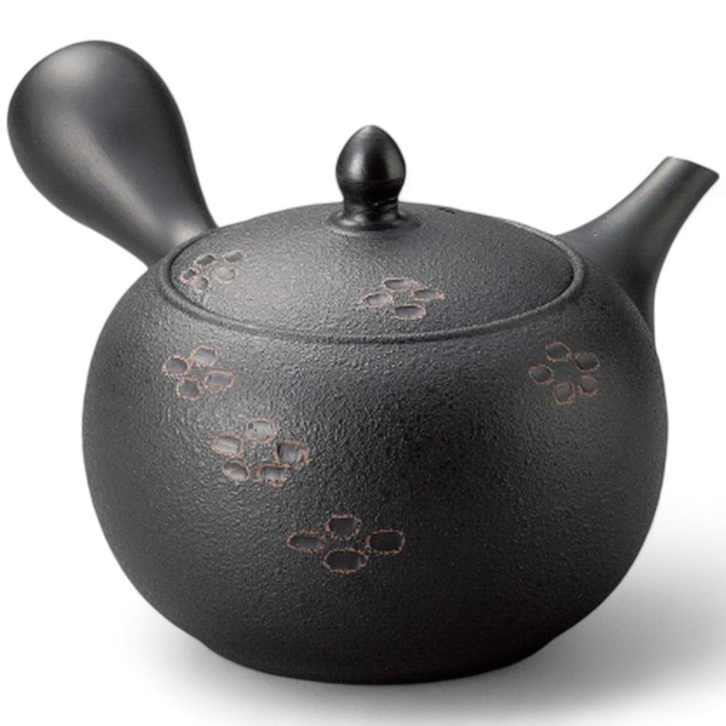J-kitchens Tokoname-yaki Ceramesh Green Teapot with Strainer, 590cc, Made In Japan
