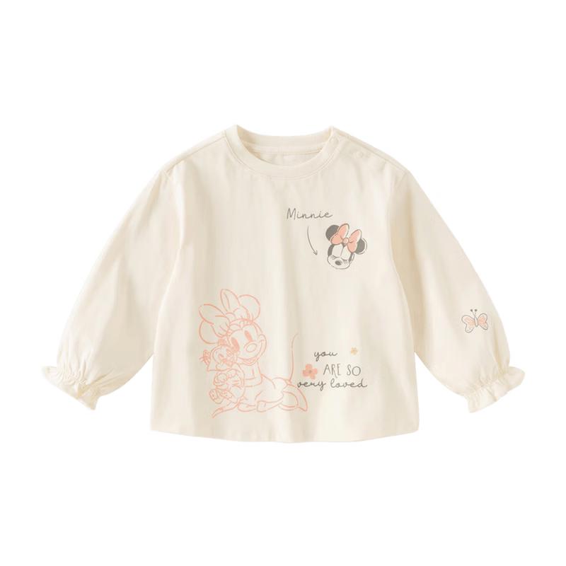 DAVE & BELLA Disney IP Girls' Long Sleeve Cotton T-Shirt