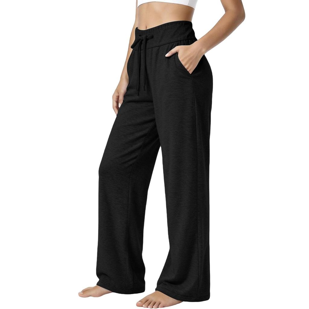 Women's Wide Leg Sweatpants Loose Straight Leg Casual Jogger Pants with Pockets