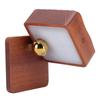 Motion Sensor Magnetic Wall Sconce Wood Night Light Dimmable Rechargeable Wireless Wall Light for Bedroom Kitchen