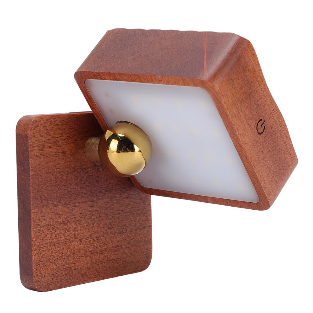 Motion Sensor Magnetic Wall Sconce Wood Night Light Dimmable Rechargeable Wireless Wall Light for Bedroom Kitchen
