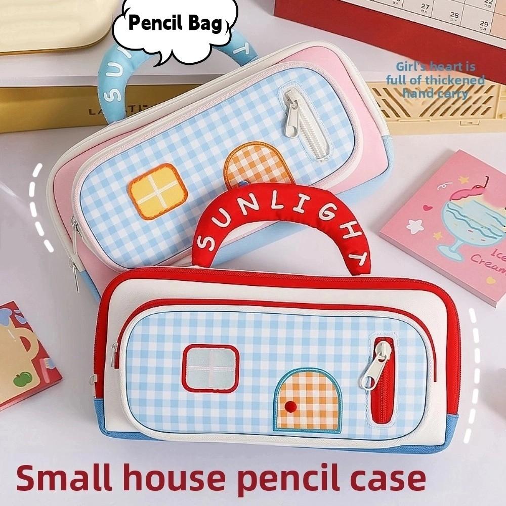 Handheld Stationery Storage Bag Cosmetics Storage Pen Pencil Case  School Office