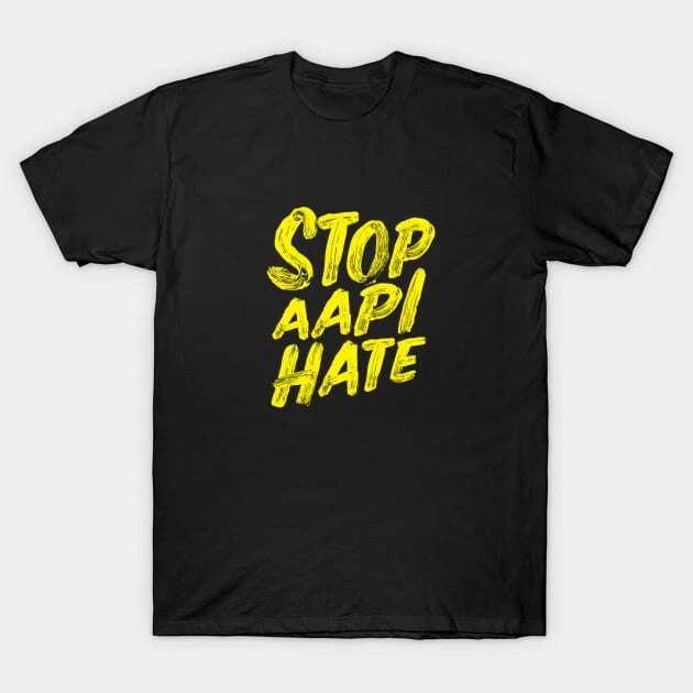 Stop AAPI Hate Official Logo Made in Australia T-Shirt L