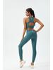 2025 Euro-American Women's High Waist Yoga Pants Set - Nude Feel, Elastic, Ideal for Running & Fitness