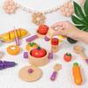 Wooden Toy Cuisine Set with Cookware Colorful Collection