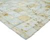 Rug In Recycled Leather White Gold 120x170