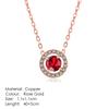 Fashion Crown Pendant Necklace for Women Retro Vintage Classic Rose Gold Cubic Zirconia Chain On Neck Trendy Jewelry N390