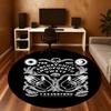 1PC Ouija Board Palmistry Esotericism Round Chair Mat Area Rug - Non-Slip, Floor Mat for Office, Bedroom, Home Decor Christmas Gift C0528112
