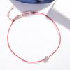 Women Rose Gold Braided Red String Bracelet For Horse Year Luck Valentine Gift Fashion Jewelry