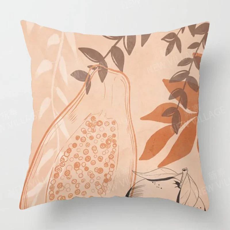 Nordic Fall Home Decor Autumn Decoration Throw Pillow Cover Sofa Cushion Cover  Modern  Living Room