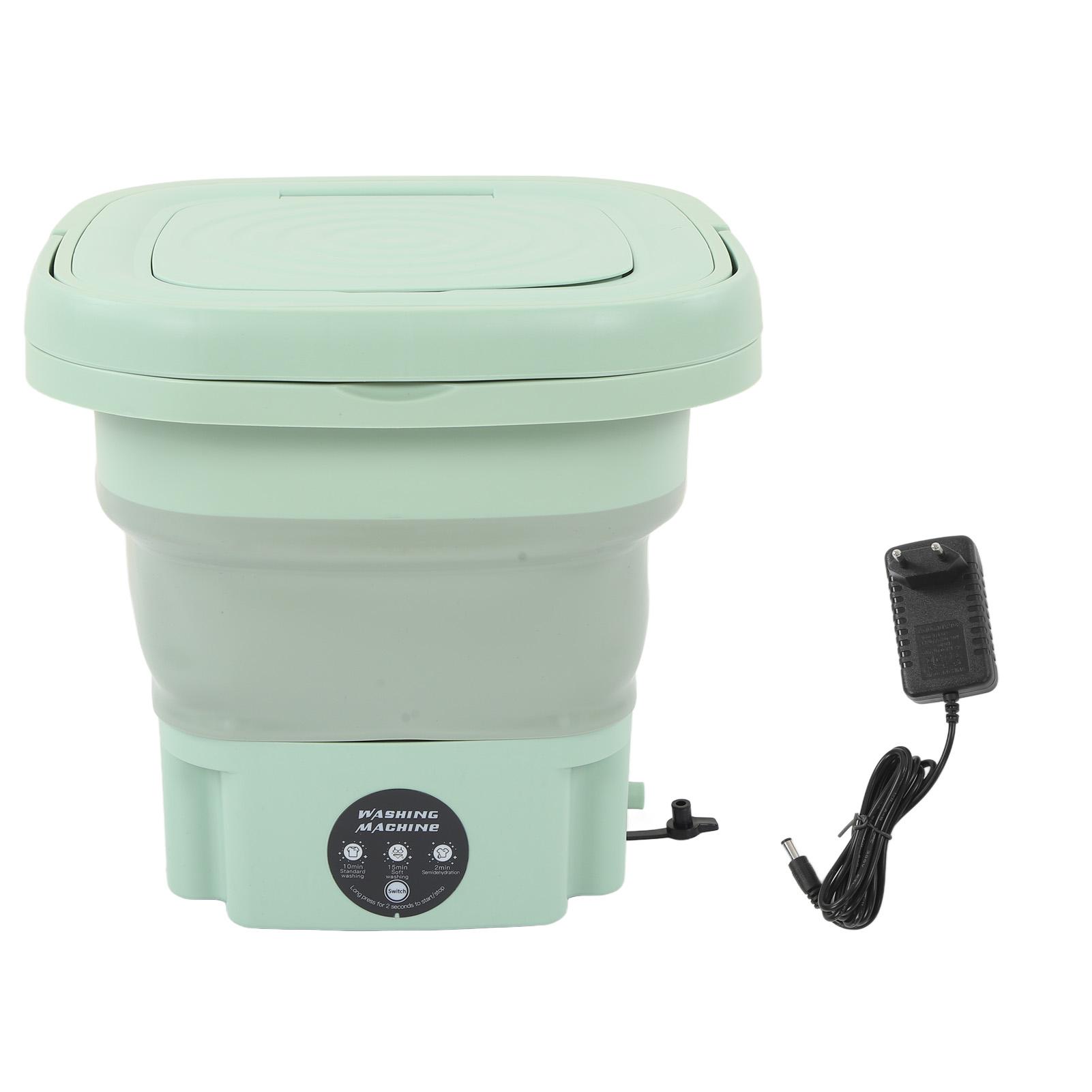 

Портативная складная стиральная машина большой емкости с низким уровнем шума, мини-маленькая стиральная машина для дома 8 л 100240В зелёный