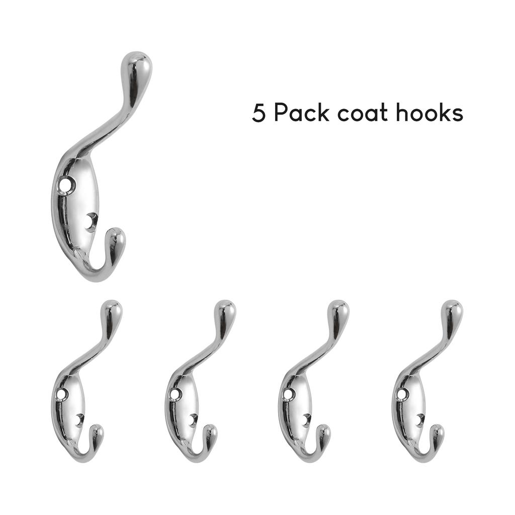 SARIHOSY 5Pcs Coat Towel Hook for Bathroom Hook Home Storage Wall Hooks Bathroom Kitchen Accessories Wall Hanger