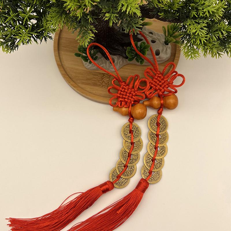 1Pcs Feng Shui Decoration Five Emperors Money East And Northwest Home Decor Authentic Gourd Pendant Town House Talisman Coin