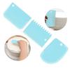 Cake Cream Scraper, Pasty Cutters, Irregular Teeth Edge DIY Smoother, 3PCS/Lot Dough Cake Cutter Slicer Spatula
