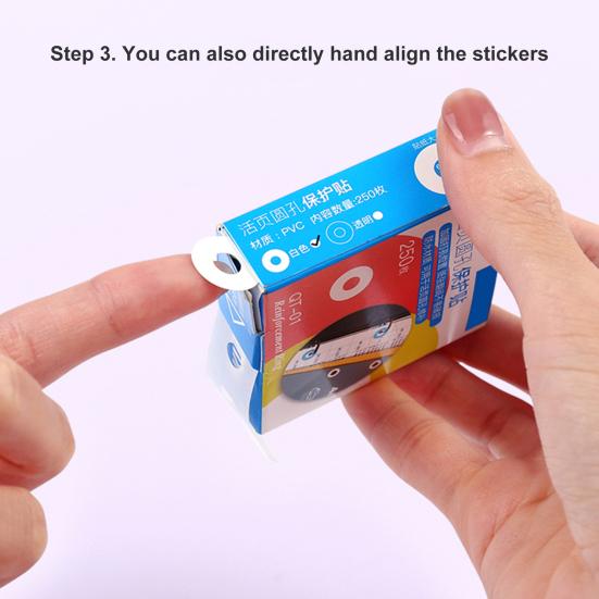 250 Adet Kağıt Tamir Etiket DIY Mini Kendinden Yapışkanlı Anti-break Gevşek Yapraklı Kağıt Koruyucu Ofis Malzemeleri