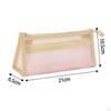 Clear Pencil Case, Pen Bag with Zipper, Transparent Stationery Organizer Holder, Exam