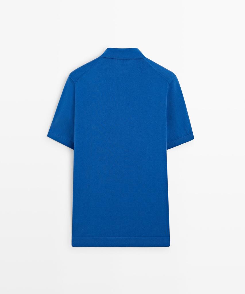 Masimodutti 100% Cotton Knit Polo Shirt