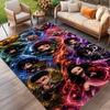 Demon Slayer Print Rug, Washable Floor Carpet, For Entryway Dorm Laundry Room Office Study, Home Decor Birthday Christmas Gift