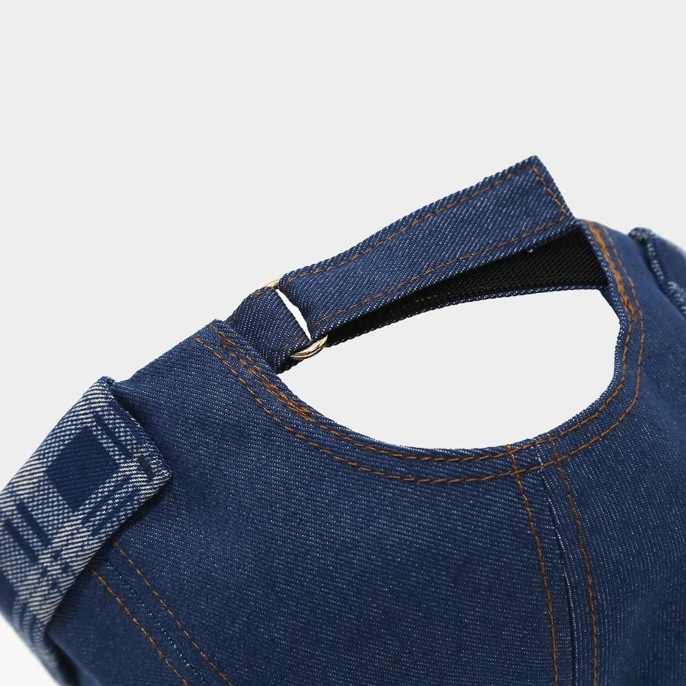 Verstellbares Design Jeans Docker Mütze Karomuster Verstellbare Hafenmütze Totenkopf Mütze Radfahren