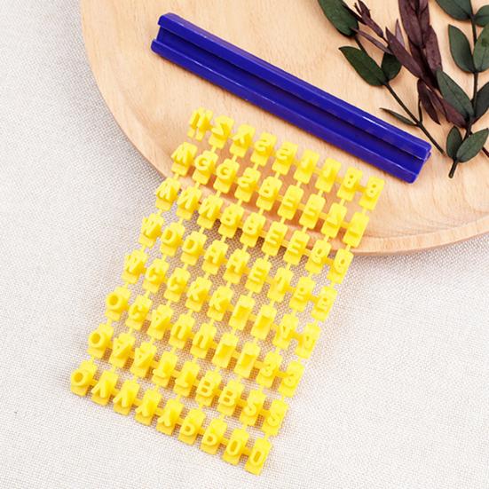 Alphabet Clay Stamp Set DIY Baking Tools for Cookies Fondant Pottery 26 Letters Symbols Numbers Embosser Stamps Creative Crafting Kit