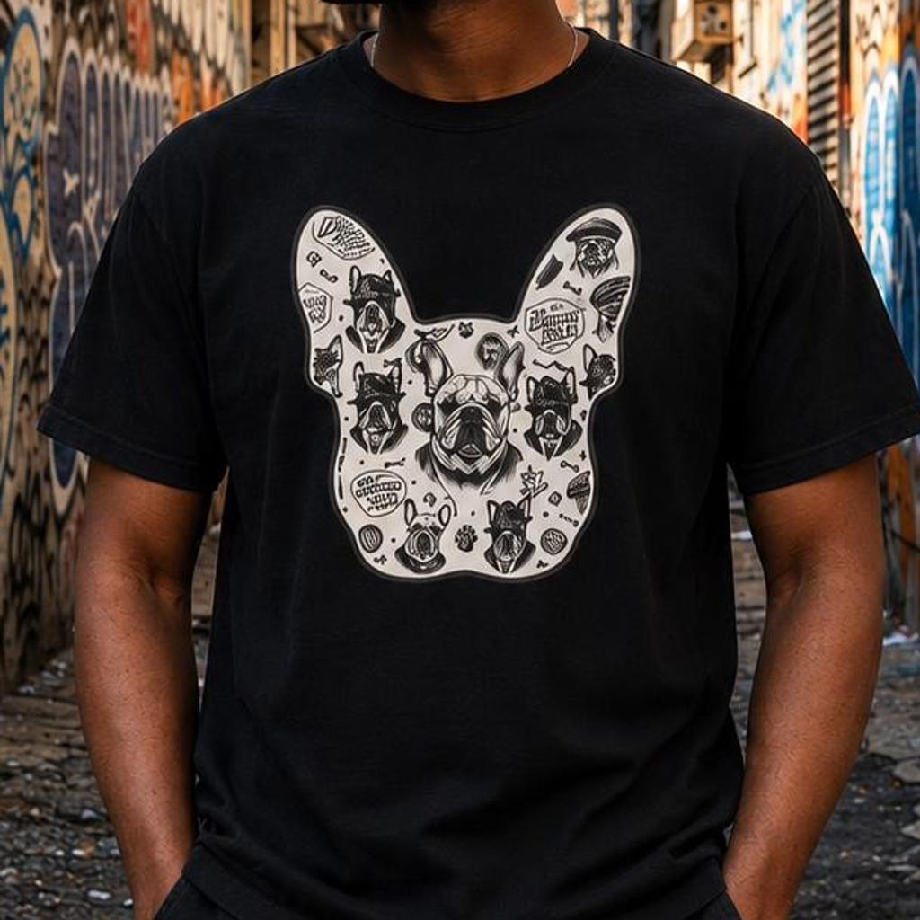 Frenchie Comfort Colors Tee, French Bulldog Dad Shirt, NYC Frenchie Gift, Vintage Dog Tee, Comfort Colors Frenchie Mom Shirt