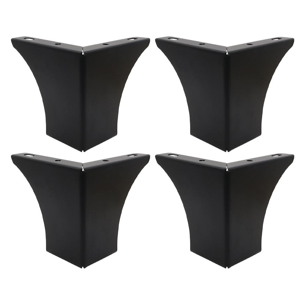 Stable Support For Furniture Decorative Legs Gold Metal Cabinet Feet Elegant Decorative Touch Non-slip Rubber Pad