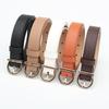 Fashionable and Retro Gold Needle Buckle Faux Leather Women's Belt, Individual and Simple Decoration, Suit Jeans, Dress Belt
