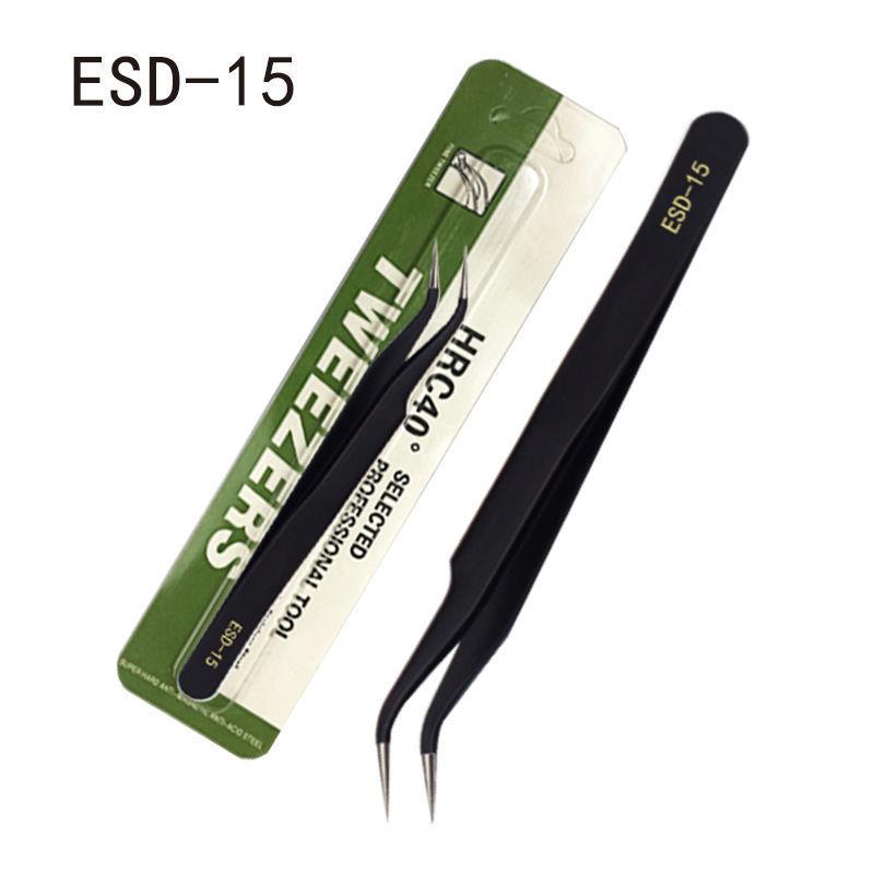 3pcs Set Stainless Steel Tweezers Eyebrow Manicure Tools for Paper Craft Weeding Nail Supplies