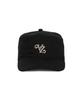 Bajal Leaf Vz Monogram Twill Pillbox Cap Black