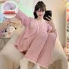 Women's Cloud Cotton Lace Pajama Cardigan Set - Spring & Autumn Collection
