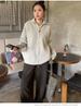Women's Plus Size Elegant Double Zipper Stand Collar Sweater - Casual Winter Fashion Korean Style Outerwear
