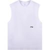 Li Ning Sports Lifestyle Series Logo Print Quick-Dry Round Neck Vest Men Tops White YVSU023-1
