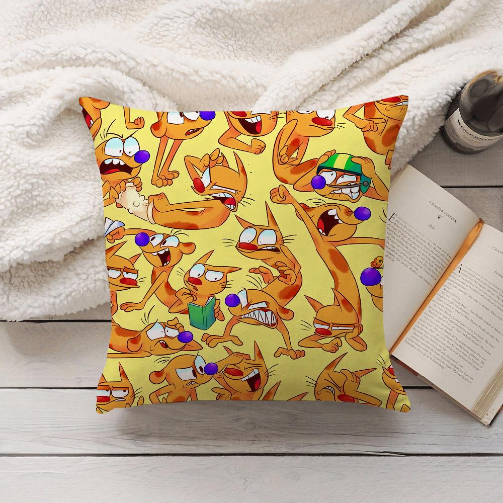 Cartoon CCatdogS Pillow Case Home Decoration Cushion Cover Suitable For Bedroom Car Office Sofa 30cmx30cm