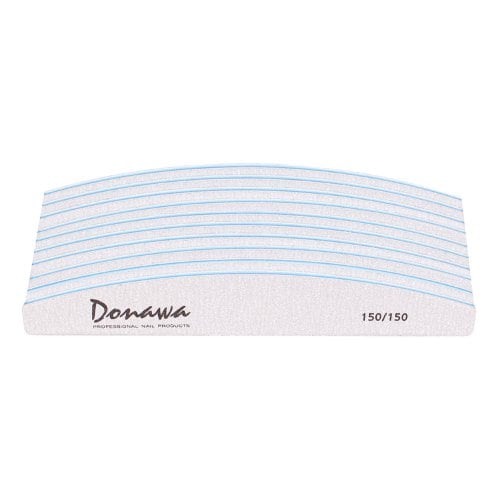 Donna and Halfmoon File 150grit 10pcs Nail Care Nail File DSHF001-150150-S10