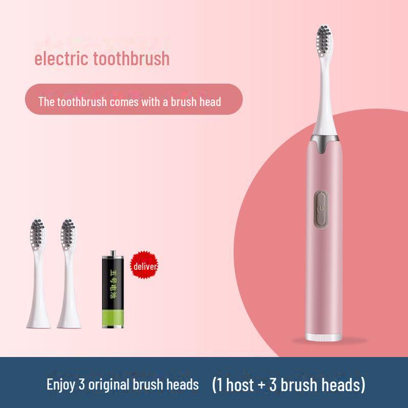 Shining Star Waterproof Soft-Bristled Electric Toothbrush for Couples, 3 Colors Available