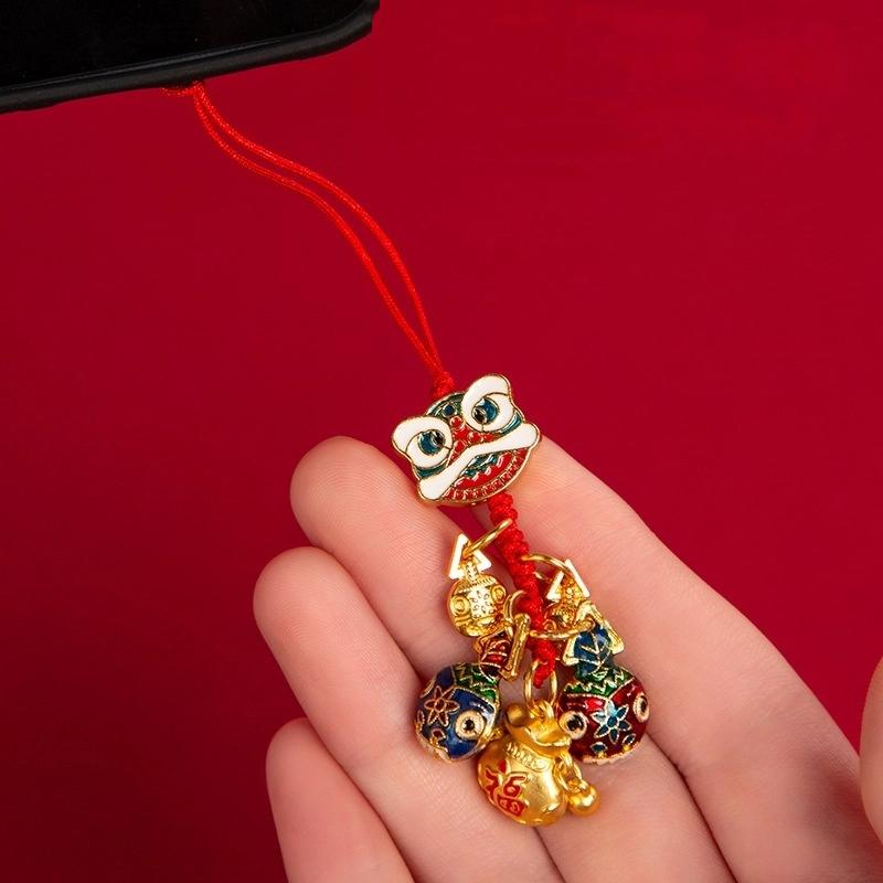 Fortune God Keychain Bag Accessories Versatile Party Favors Hanging Pendant Chinese Style Decorations