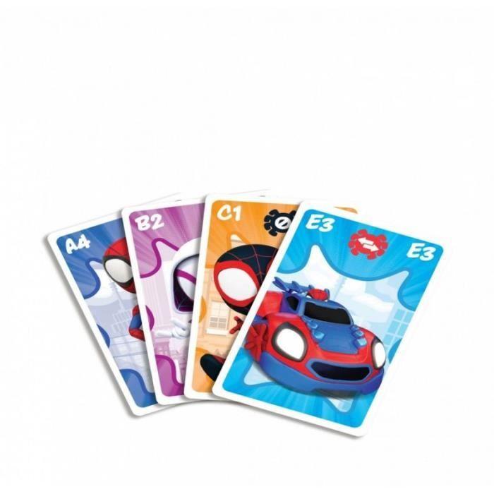 Jeu de société - cartamundi - spidey - shuffle - 4 en 1 - univers marvel - 2 joueurs ou plus