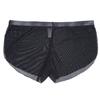 Solid Color Men Ultra-thin Translucent Low Waist Split Boxers Shorts Underwear