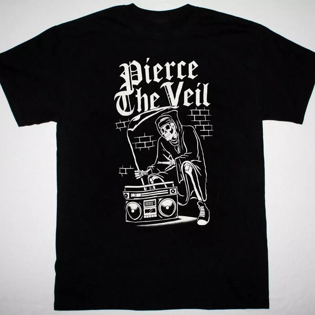Pierce The Veil Artwork T-Shirt Tops T-Shirts Herren Damen schwarz Kurzarm Alle Größen