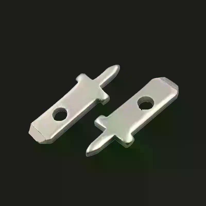 50pcs 2.8 Inserts Plug Spring Terminal PCB Solder Lug Thickness 0.8mm One Legs ,PCB Welding Sheet