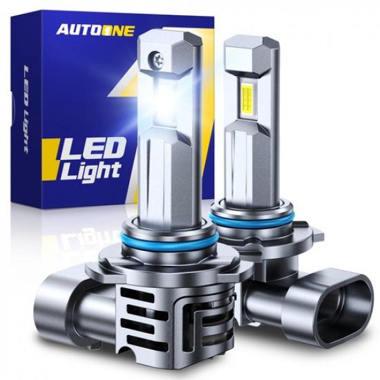 

9005 HB3 LED Headlight Super Bright Bulbs Kit White 6500K 52W High/Low Beam EXV