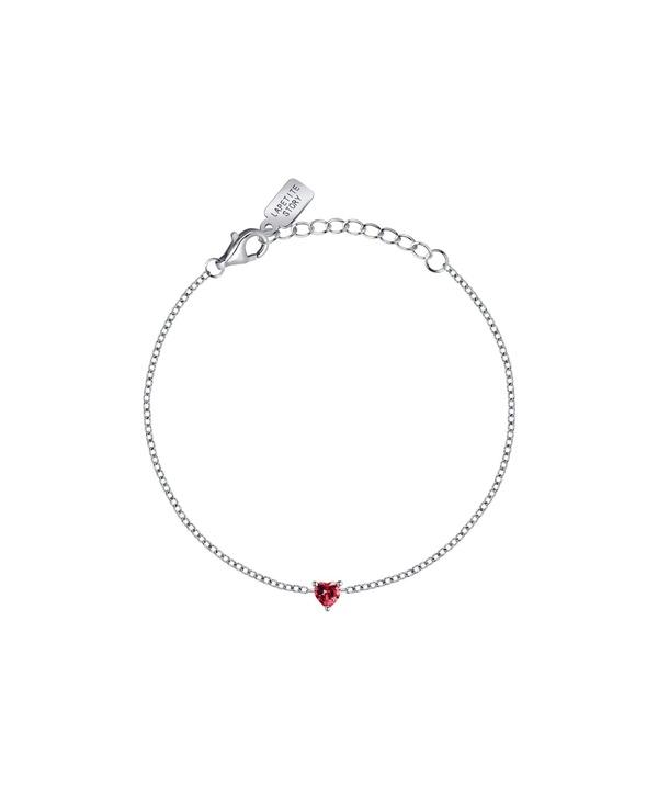 

Серебряный браслет La Petite Story с белыми и красными цирконами LPS05AWV52 для женщин