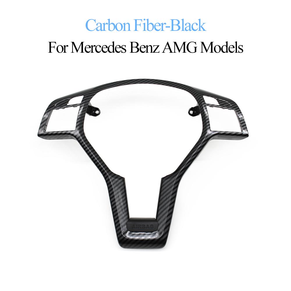 Car Steering Wheel Trim Cover Panel Outer Frame For Mercedes Benz AMG A B C E GLK Class W176 W246 W204 C204 X204 W212 W218