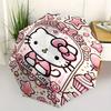 Hello Kitty,Kawaii Automatic Folding Umbrella-Simple 8-Rib Design, Bright Cartoon Pattern, Durable Iron Frame, Suitable For Travel, Outdoor,
