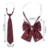 Striped Pre-tied Bow Uniform Bow Tie Girls School Uniform Ties