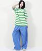 Deumakeu Vintage Denim Wide Pants Blue